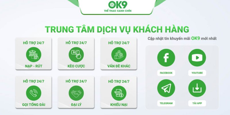 Dịch vụ chăm sóc khách hàng của OK9